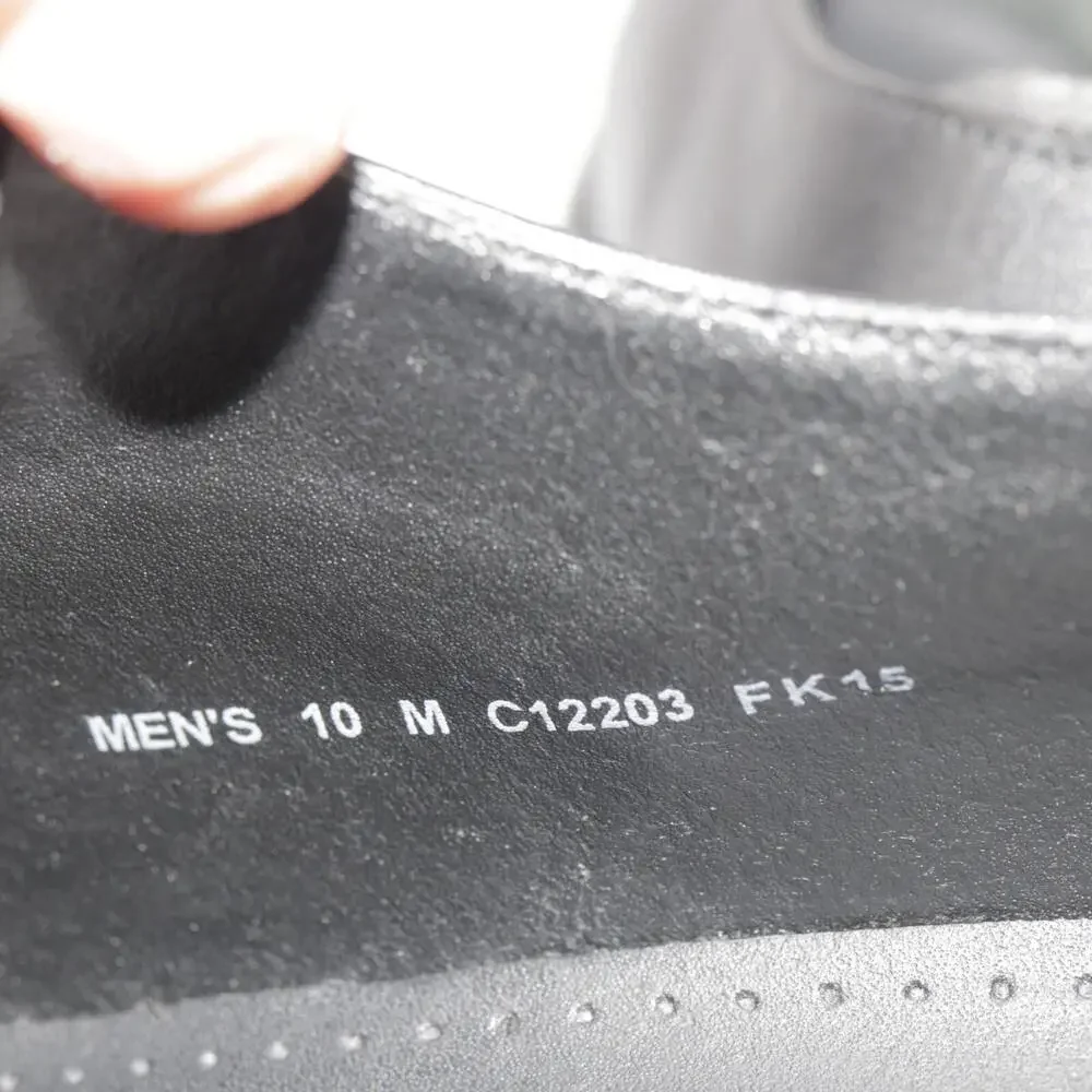 Cole‎ Haan Mens Williams Oxfords Size 10 M Black Leather Plain Derby Dress Shoes